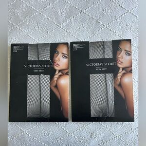 Victoria's Secret Very Sexy Black Fishnet Stockings (2 pair)